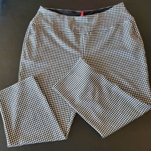 Ruby Ribbon black and white checkered pants size 3x